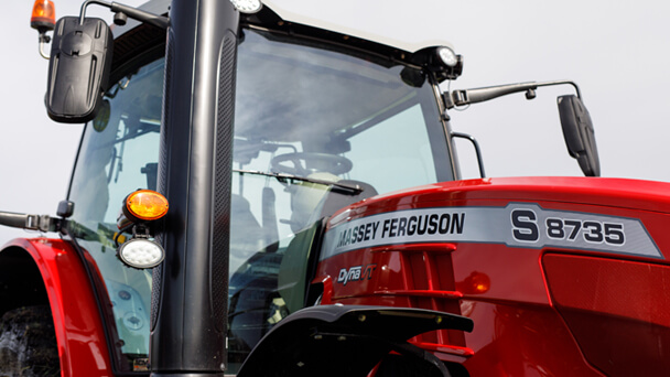 Massey Ferguson 8700 S tractor close up