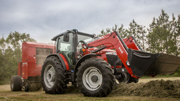 Massey Ferguson 6700 tractor with front loader