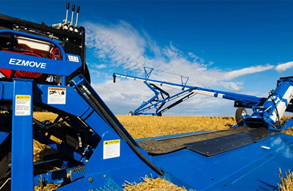 High-performance Brandt EZMover with integrated controls, designed for efficient auger positioning in field operations.