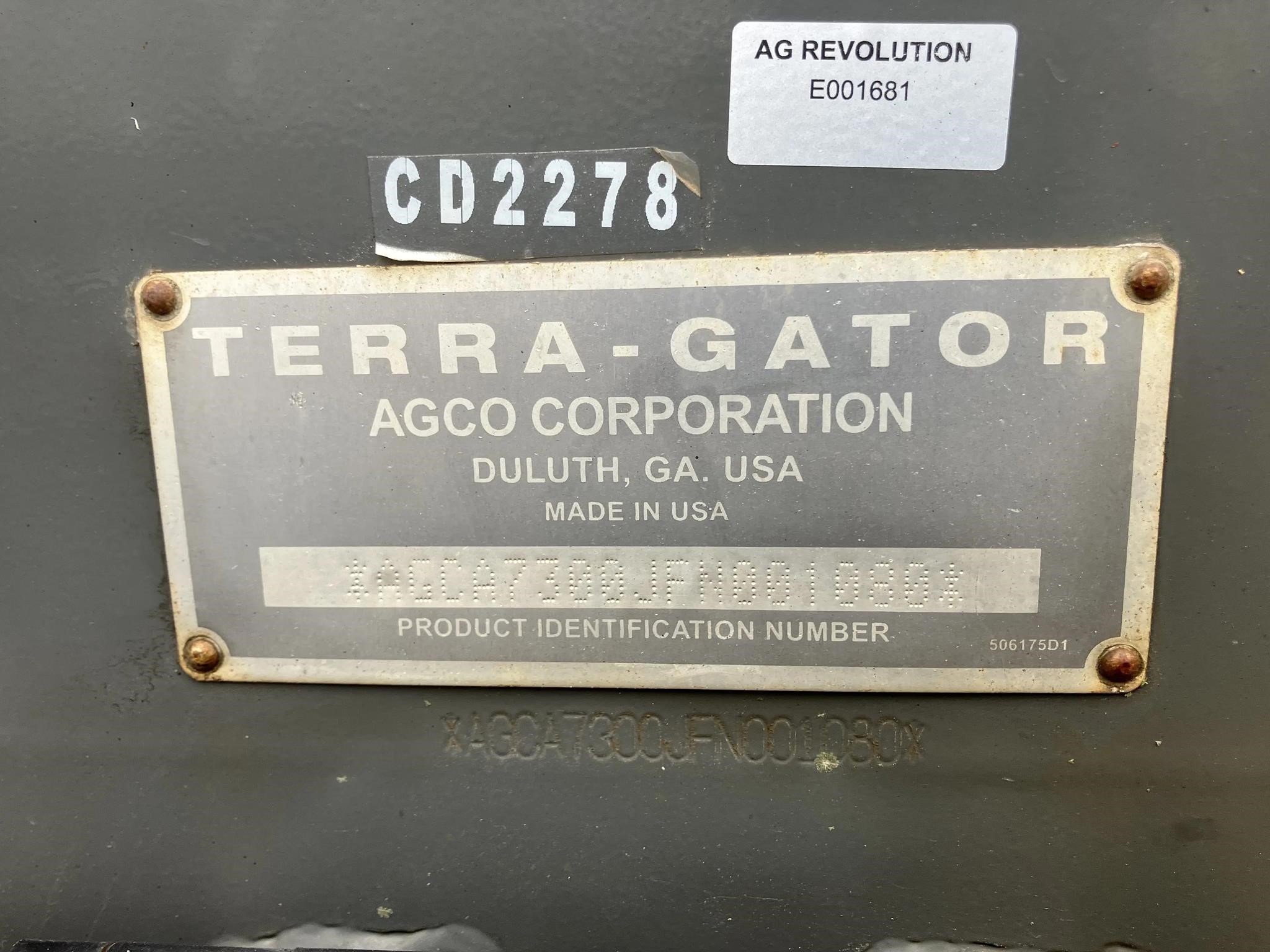 2015 Terragator TG7300B