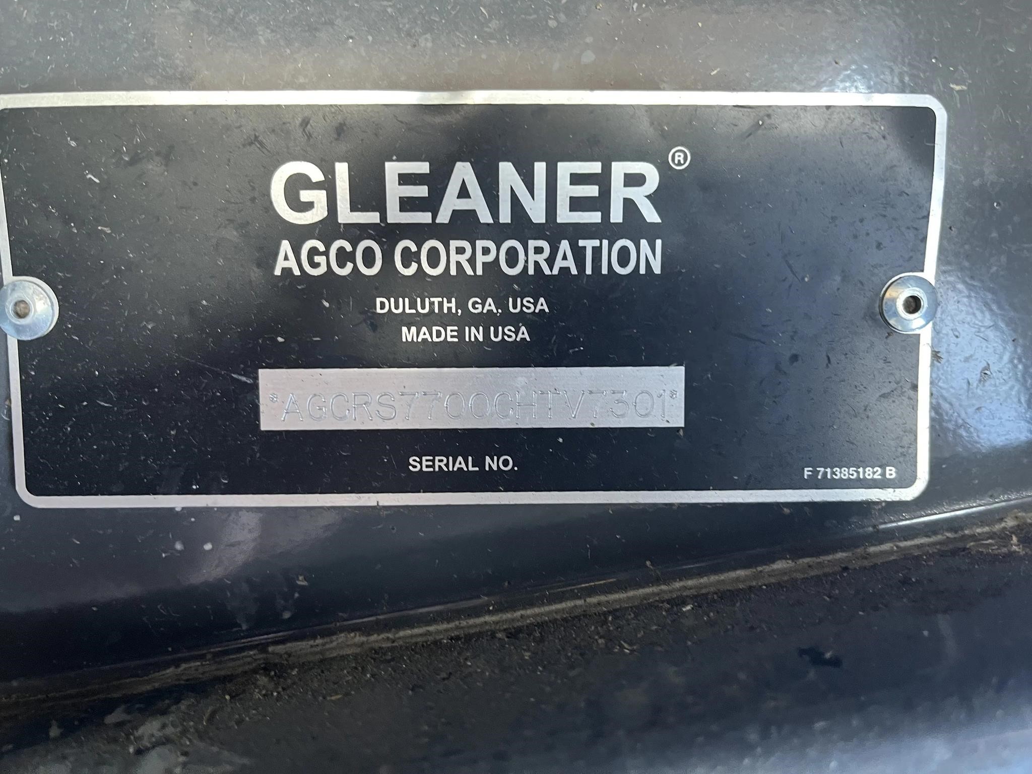 2012 Gleaner S77