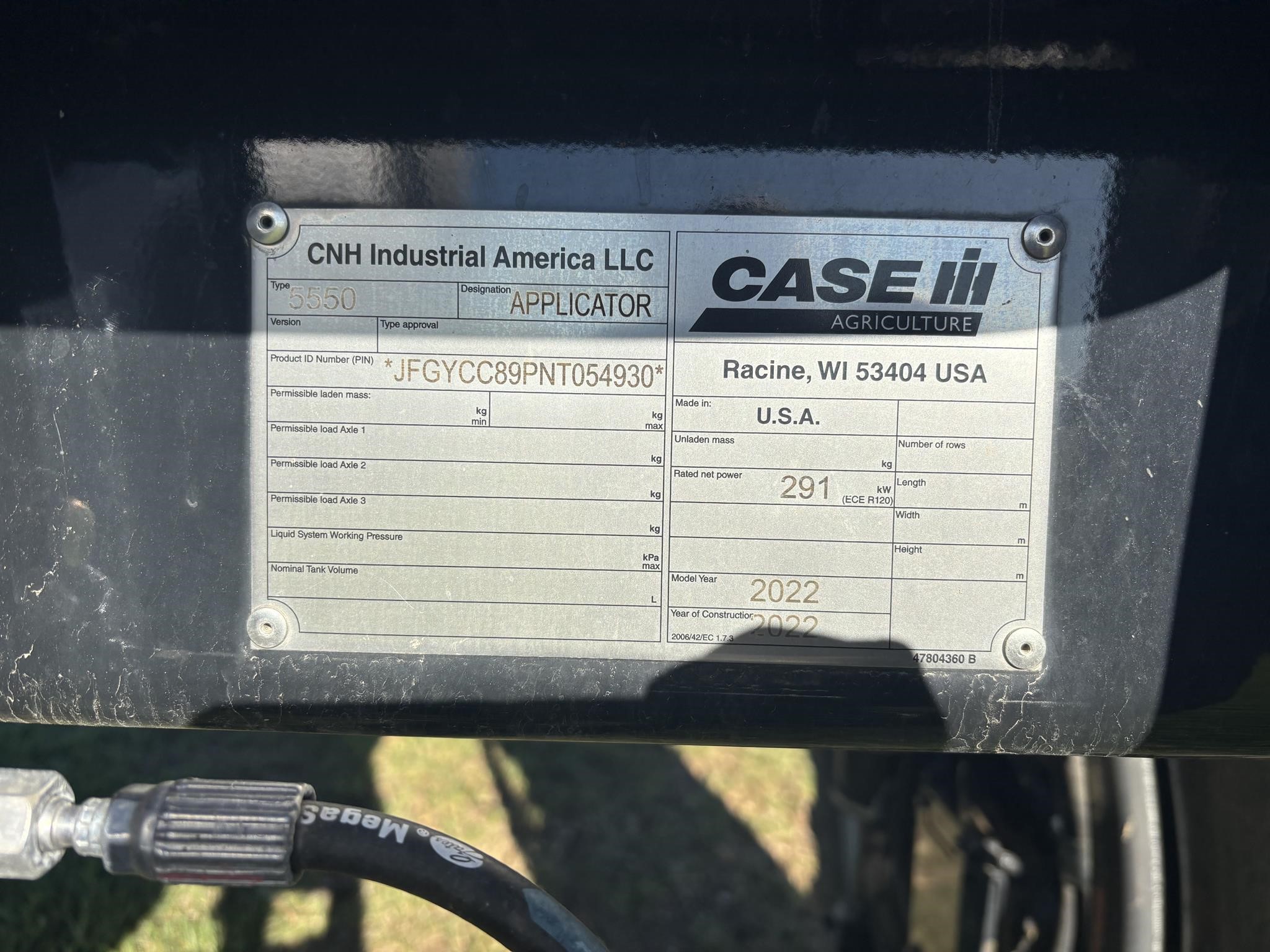 2022 Case Ih TRIDENT 5550