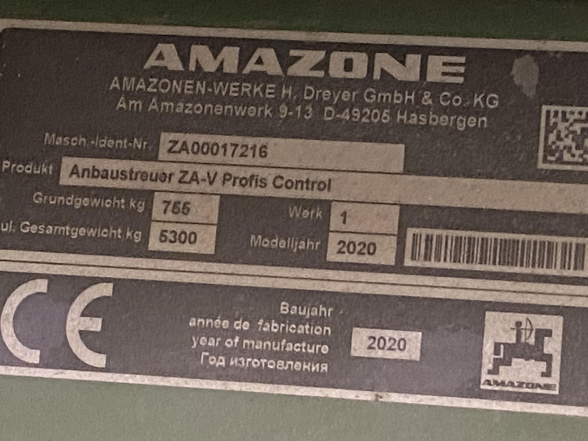 2020 Amazone ZA-V 4200