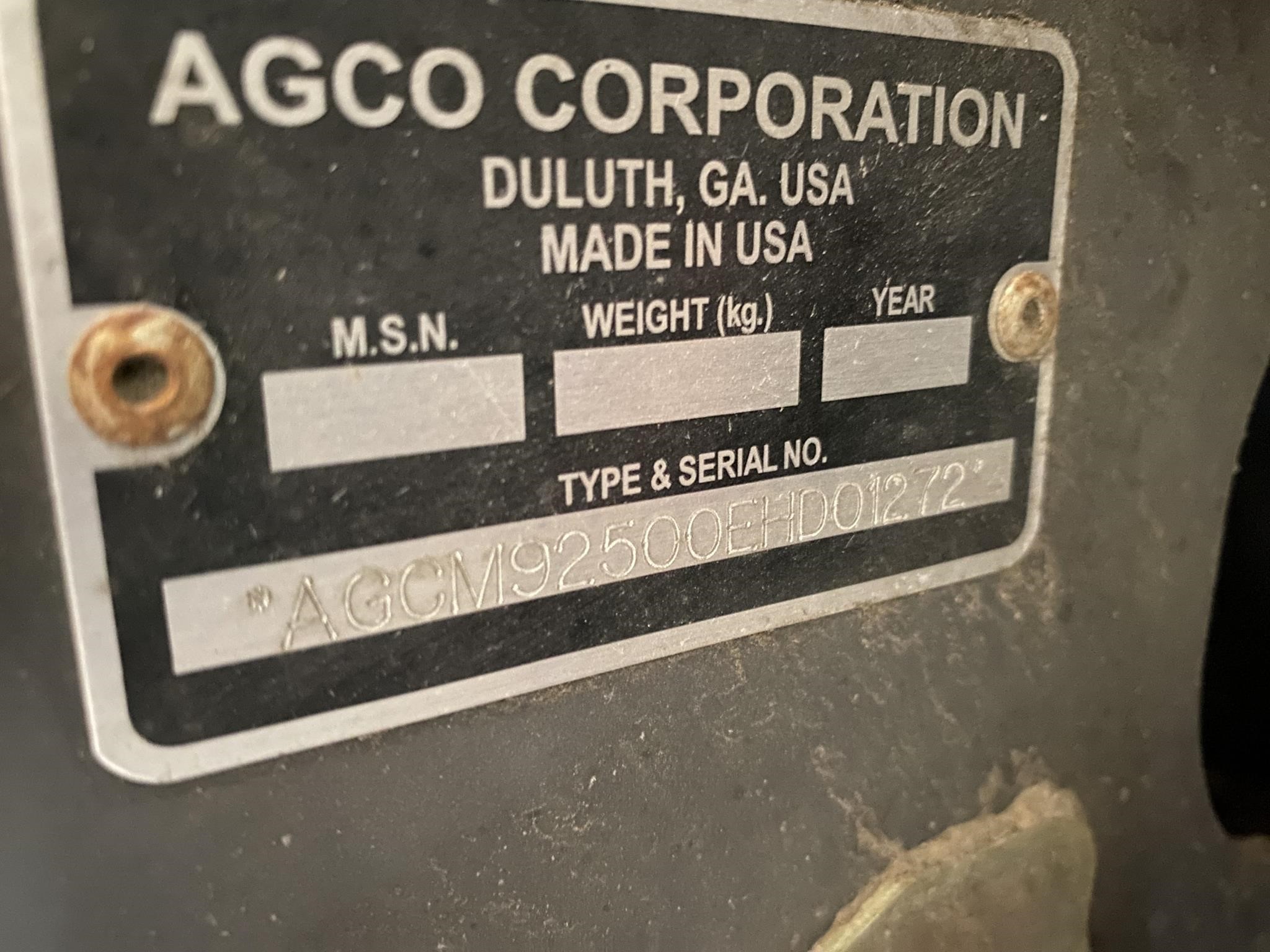 2014 Massey Ferguson 9250