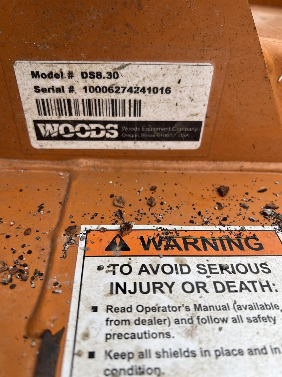 2010 Woods DS8.30