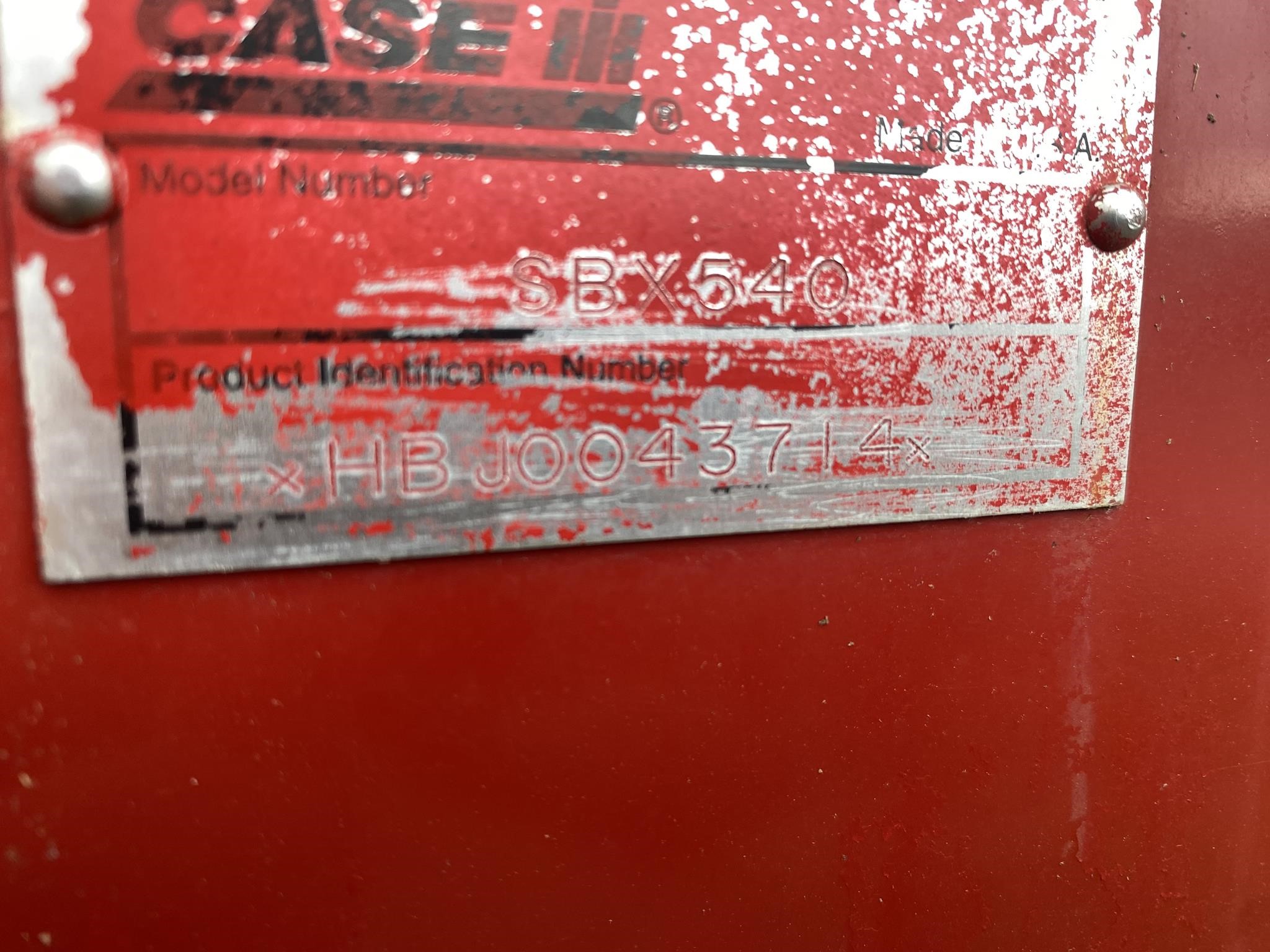 2004 Case Ih SBX540