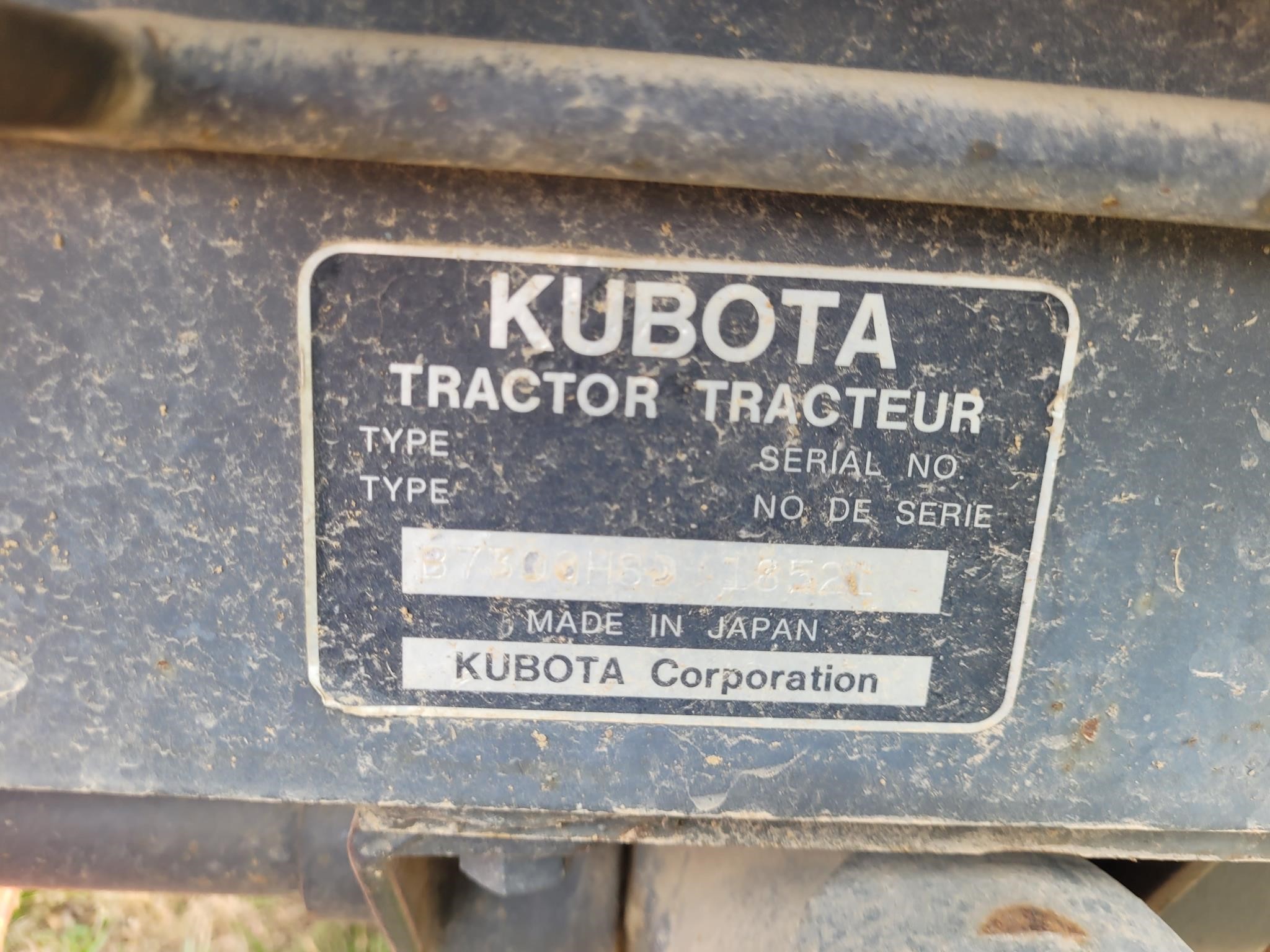 1997 Kubota B7300