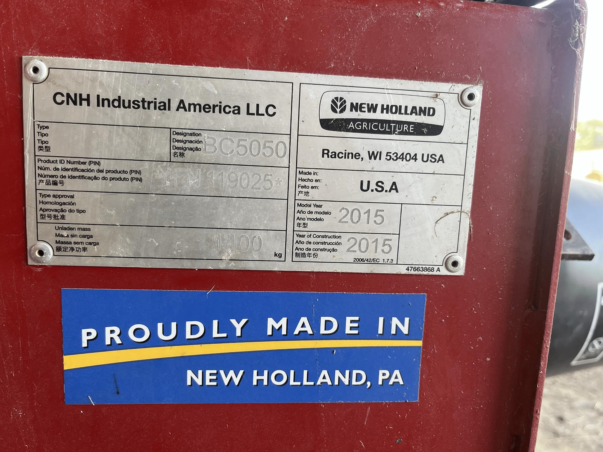 2015 New Holland BC5050