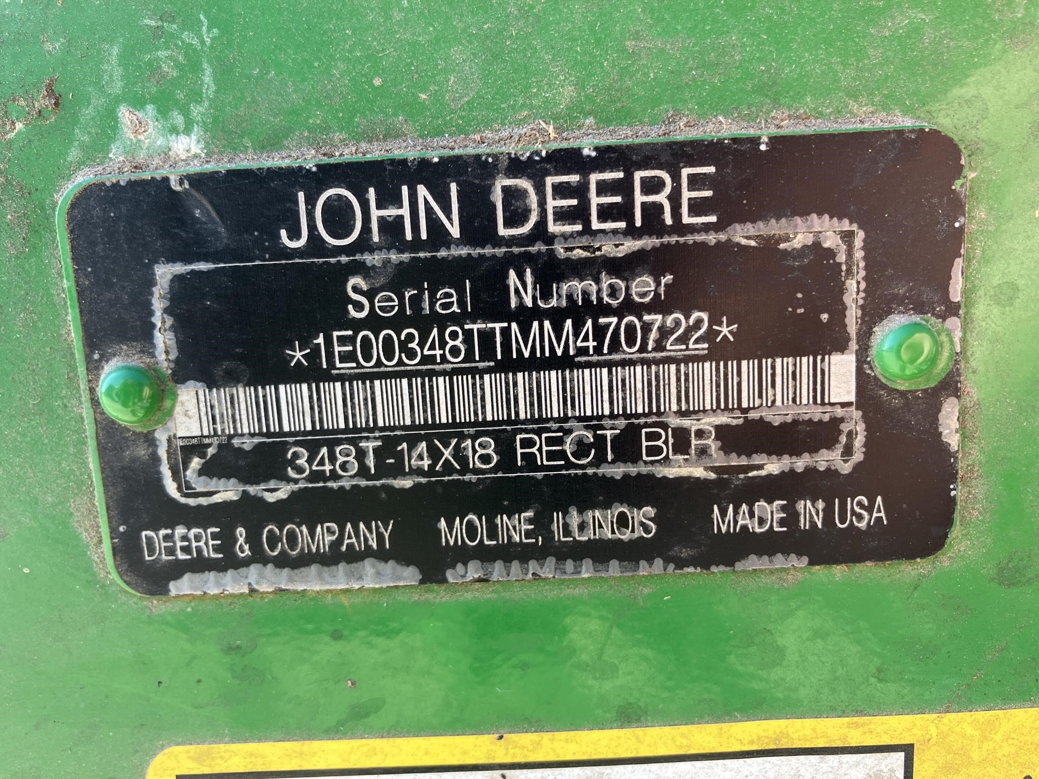2021 John Deere 348