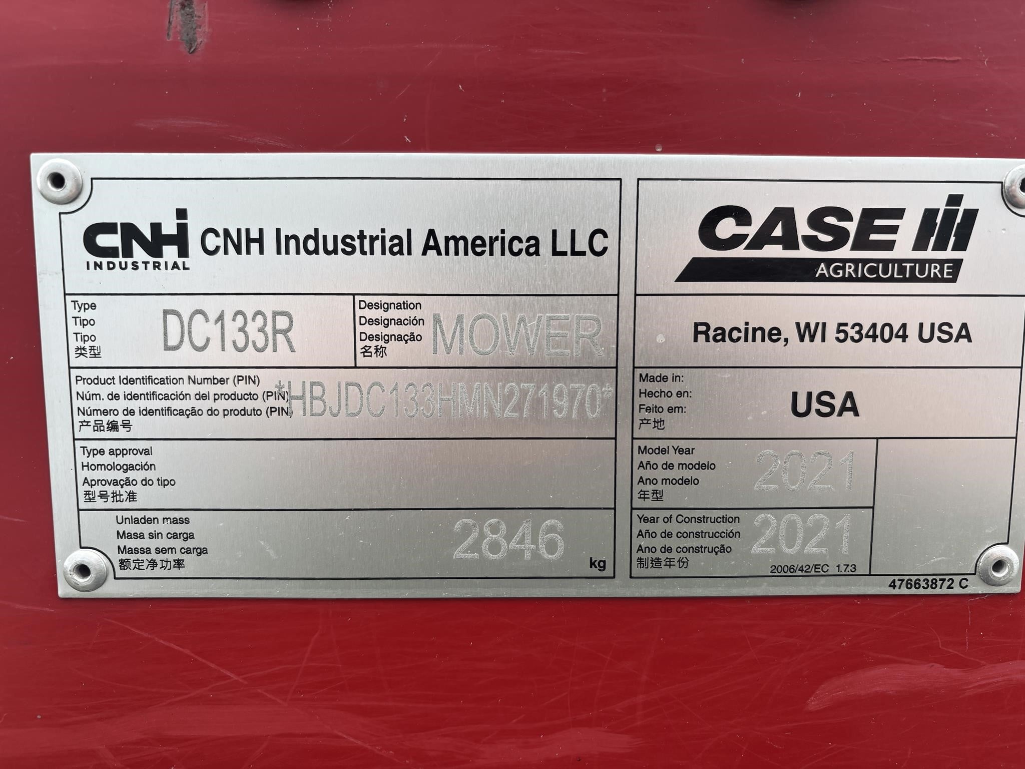2021 Case Ih DC133