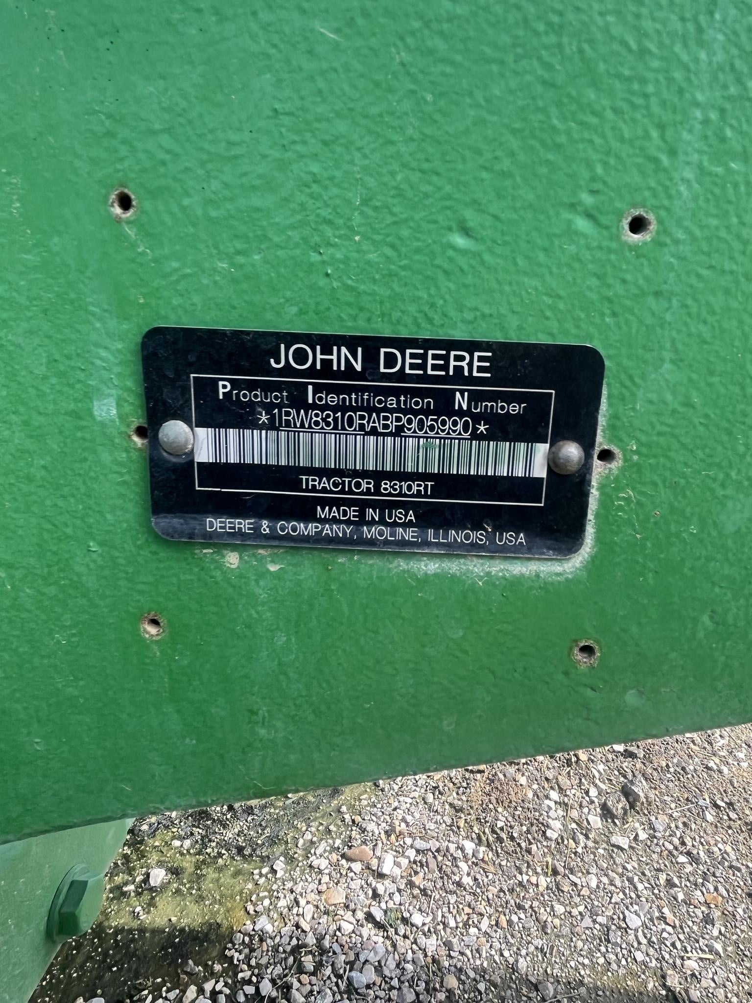 2011 John Deere 8310RT